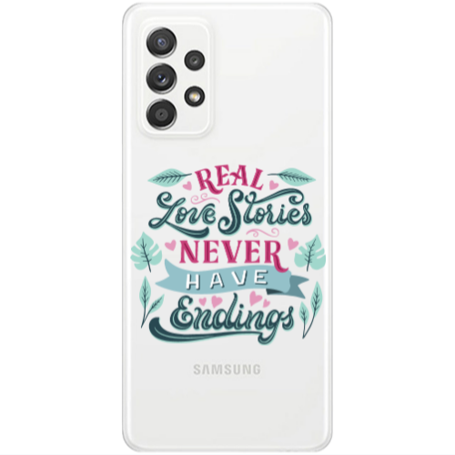 Samsung A53 Love Stories Transparent Silicone TPU Θήκη