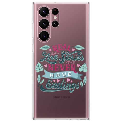 Samsung S22 Ultra Love Stories Transparent Silicone TPU Θήκη