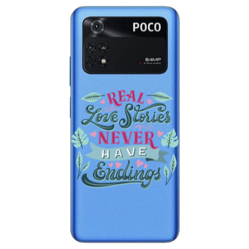 Xiaomi Poco M4 Pro 4G Love Stories Transparent Silicone TPU Θήκη