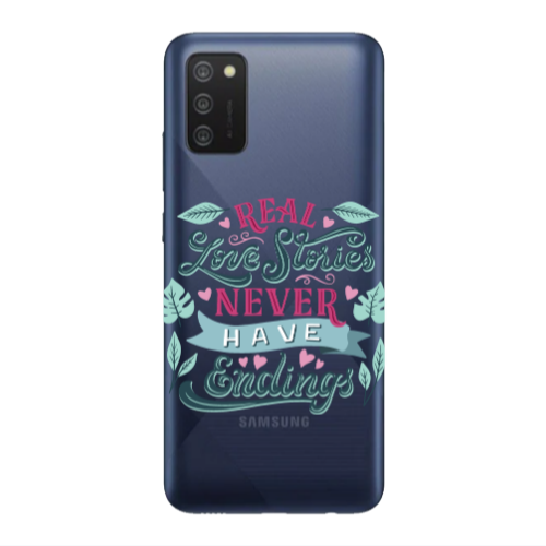 Samsung A03S Love Stories Transparent Silicone TPU Θήκη
