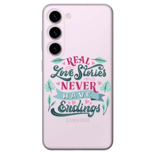 Samsung S23 Plus Love Stories Transparent Silicone TPU Θήκη