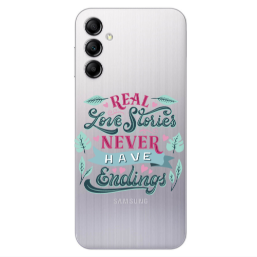 Samsung A24 Love Stories Transparent Silicone TPU Θήκη