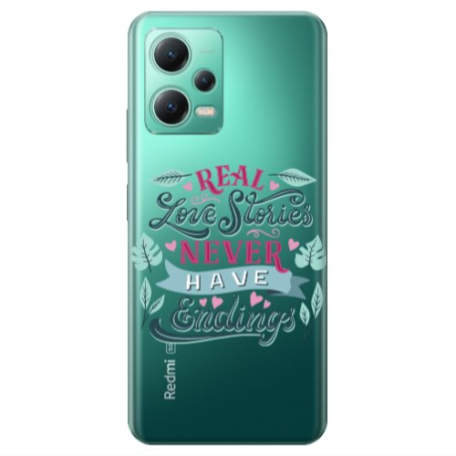 Xiaomi Redmi Note 12 Pro 5G Love Stories Transparent Silicone TPU Θήκη