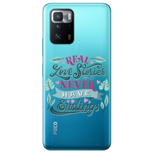 Xiaomi Poco X3 GT Love Stories Transparent Silicone TPU Θήκη