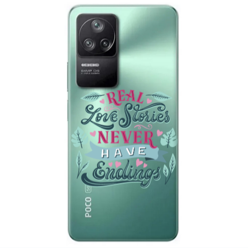 Xiaomi Poco F4 Love Stories Transparent Silicone TPU Θήκη