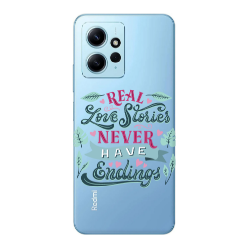 Xiaomi Redmi Note 12 4G Love Stories Transparent Silicone TPU Θήκη