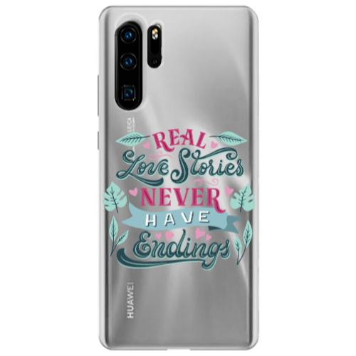 Huawei P30 Pro Love Stories Transparent Silicone TPU Θήκη