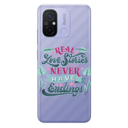 Xiaomi Redmi 12C Love Stories Transparent Silicone TPU Θήκη