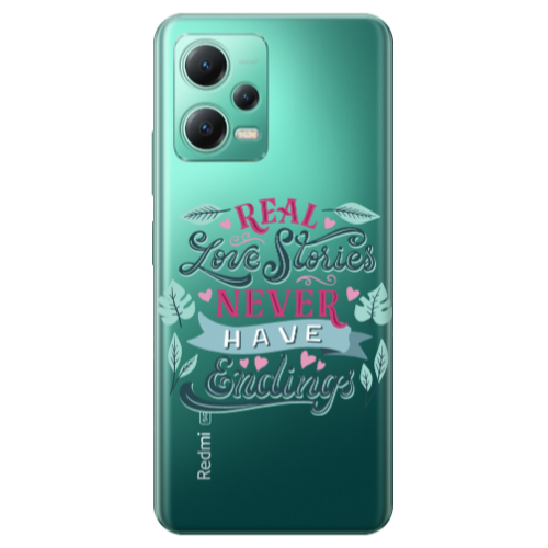 Xiaomi Redmi Note 12 Pro Plus 5G Love Stories Transparent Silicone TPU Θήκη