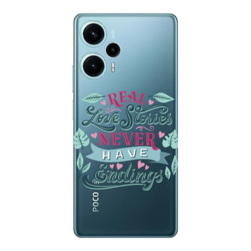 Xiaomi Poco F5 Love Stories Transparent Silicone TPU Θήκη