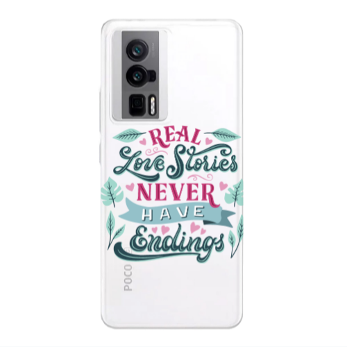 Xiaomi Poco F5 Pro Love Stories Transparent Silicone TPU Θήκη