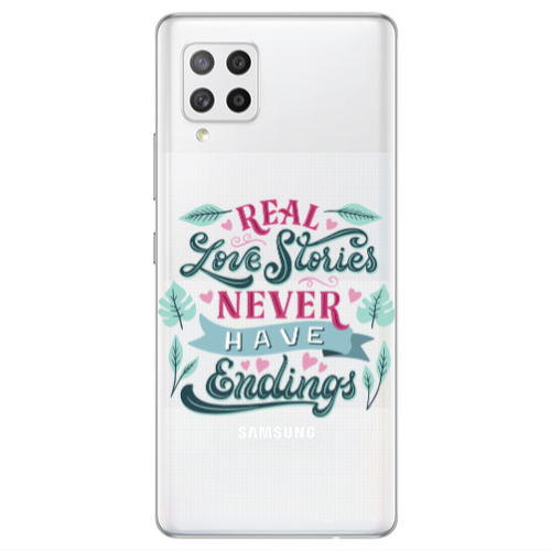 Samsung A42 5G Love Stories Transparent Silicone TPU Θήκη
