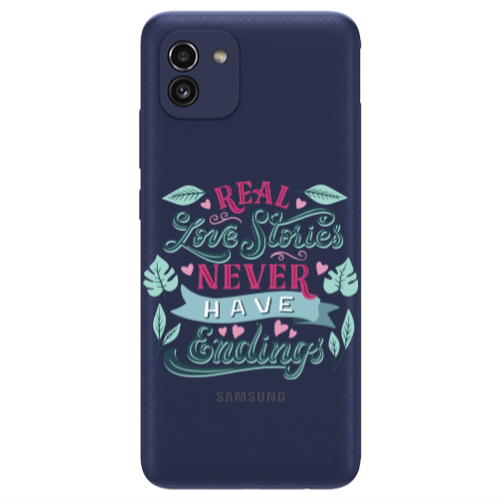 Samsung A03 Love Stories Transparent Silicone TPU Θήκη