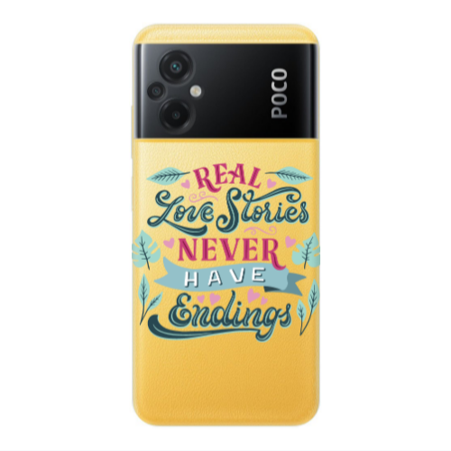 Xiaomi Poco M5 Love Stories Transparent Silicone TPU Θήκη