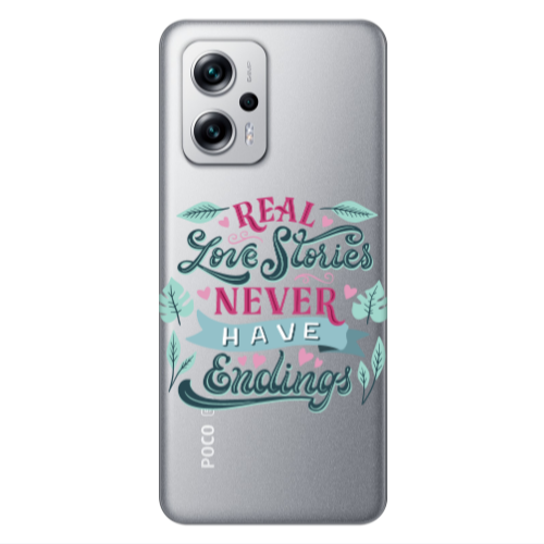 Xiaomi Poco X4 GT Love Stories Transparent Silicone TPU Θήκη