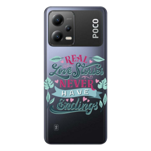 Xiaomi Poco X5 Love Stories Transparent Silicone TPU Θήκη