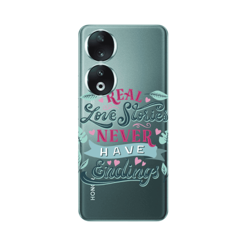 Honor 90 5G Love Stories Transparent Silicone TPU Θήκη