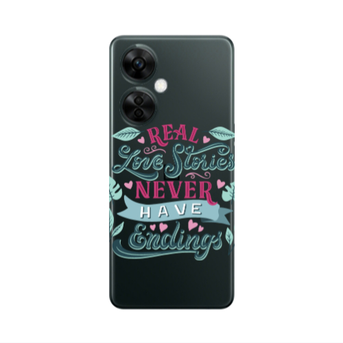 Oneplus Nord CE 3 Lite 5G Love Stories Transparent Silicone TPU Θήκη