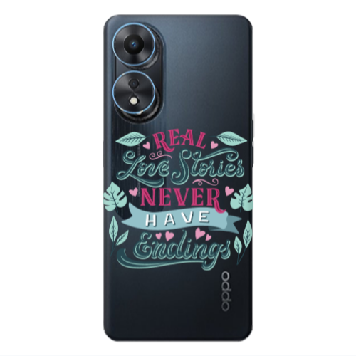 Oppo A 98 Love Stories Transparent Silicone TPU Θήκη