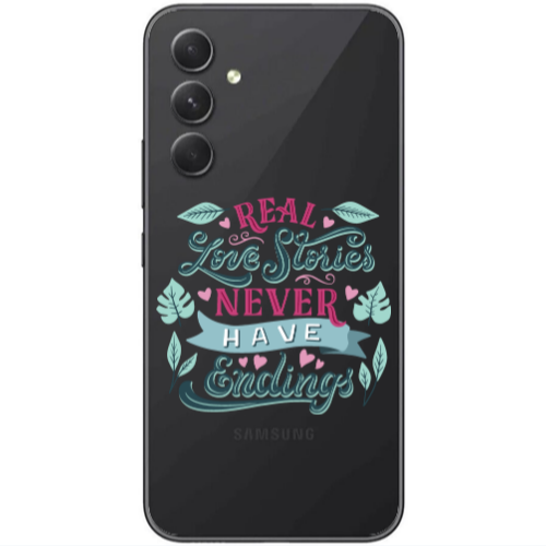 Samsung Galaxy A25 Love Stories Transparent Silicone TPU Θήκη