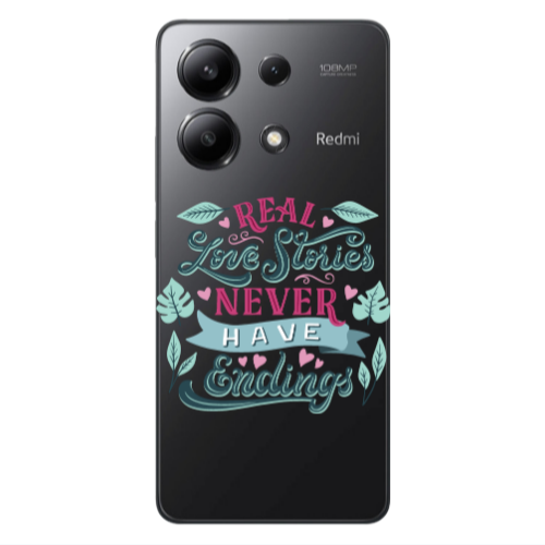 Xiaomi Redmi Note 13 4G Love Stories Transparent Silicone TPU Θήκη