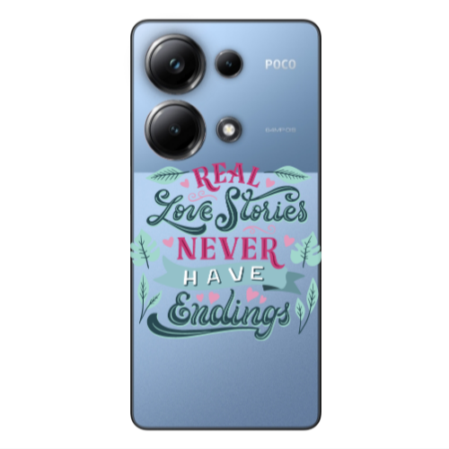 Xiaomi Poco M6 Pro 4G Love Stories Transparent Silicone TPU Θήκη