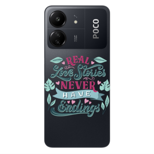 Xiaomi Poco C65 Love Stories Transparent Silicone TPU Θήκη