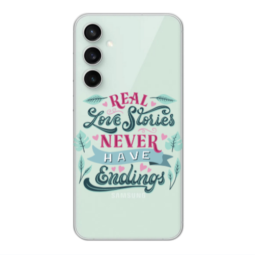 Samsung S24 Love Stories Transparent Silicone TPU Θήκη