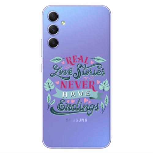 Samsung A25 Love Stories Transparent Silicone TPU Θήκη