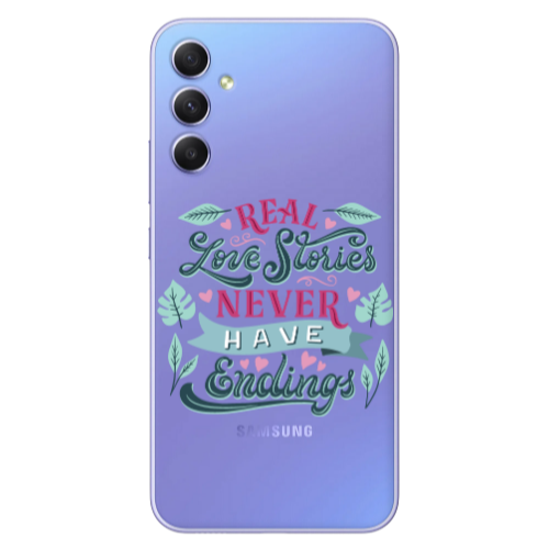 Samsung A16 Love Stories Transparent Silicone TPU Θήκη