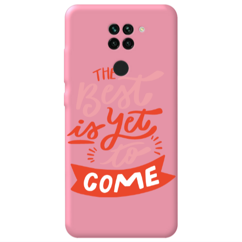 Xiaomi Redmi Note 9 The Best Pink Colored Silicone TPU Θήκη