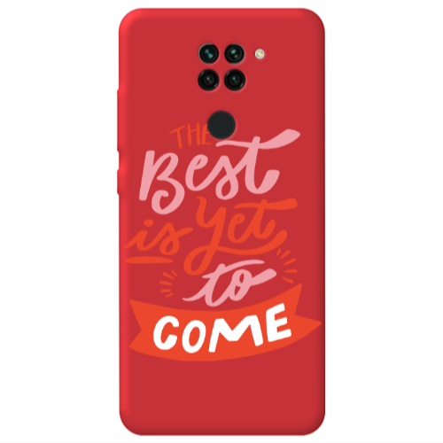 Xiaomi Redmi Note 9 The Best Red Colored Silicone TPU Θήκη