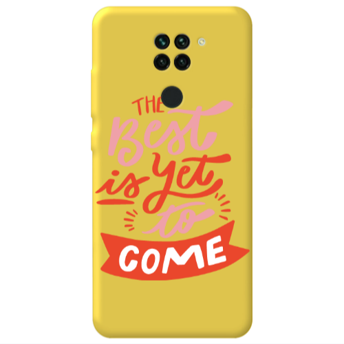 Xiaomi Redmi Note 9 The Best Yellow Colored Silicone TPU Θήκη