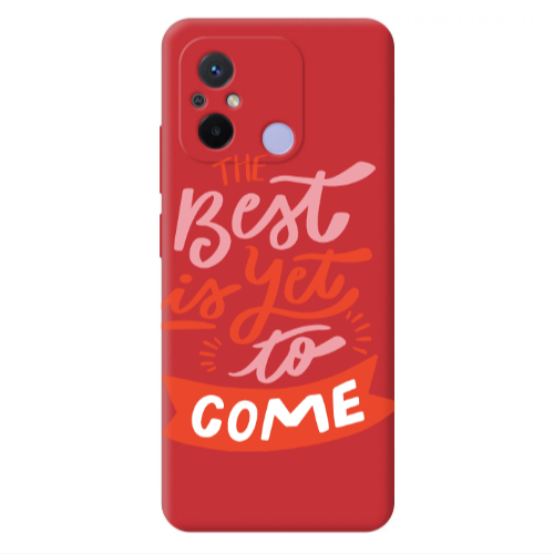 Xiaomi Redmi 12C The Best Red Colored Silicone TPU Θήκη