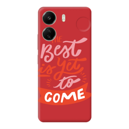 Xiaomi Redmi 13C The Best Red Colored Silicone TPU Θήκη