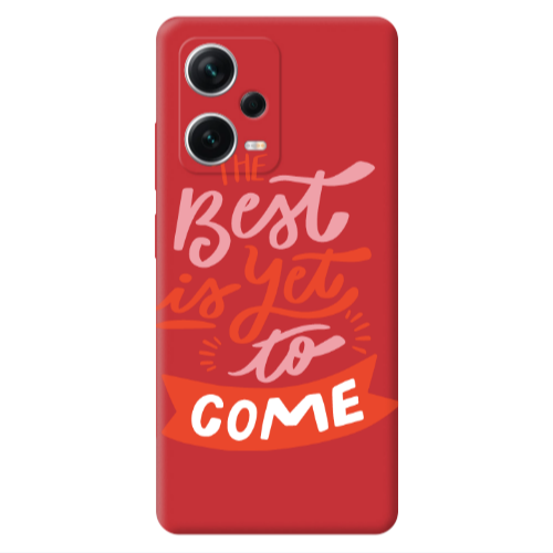 Xiaomi Poco X5 The Best Red Colored Silicone TPU Θήκη