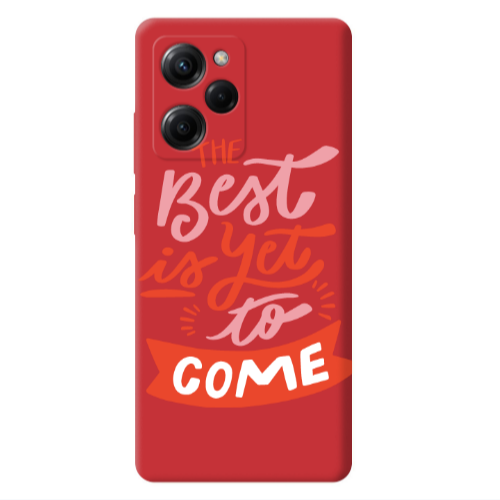 Xiaomi Poco X5 Pro The Best Red Colored Silicone TPU Θήκη