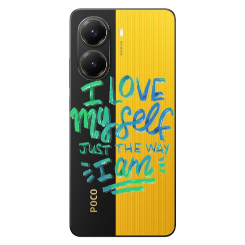 Xiaomi Poco X7 Pro I Love My self Transparent Silicone TPU Θήκη