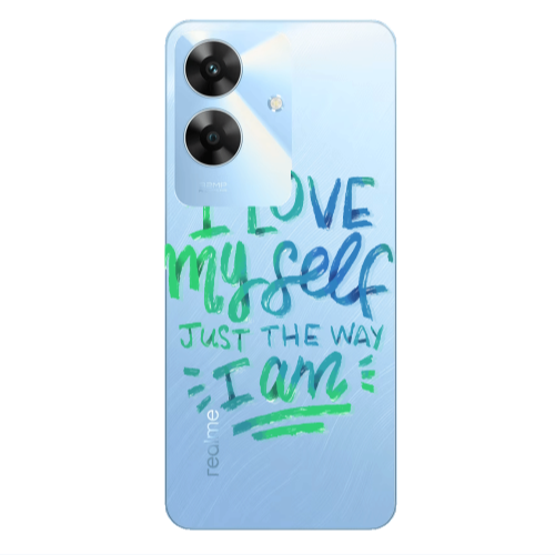 Realme Note 60 I Love My self Transparent Silicone TPU Θήκη