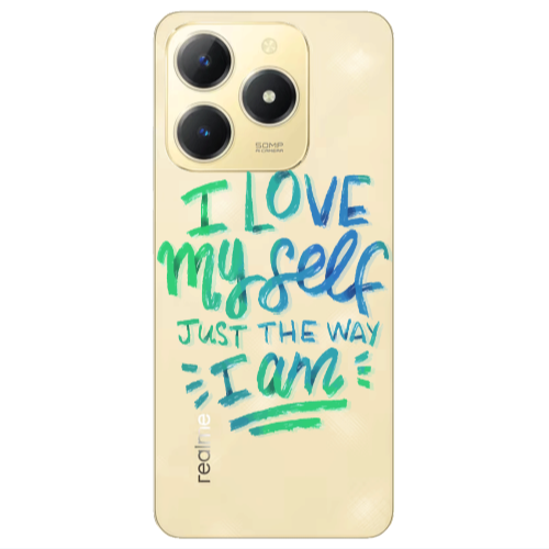 Realme C61 I Love My self Transparent Silicone TPU Θήκη