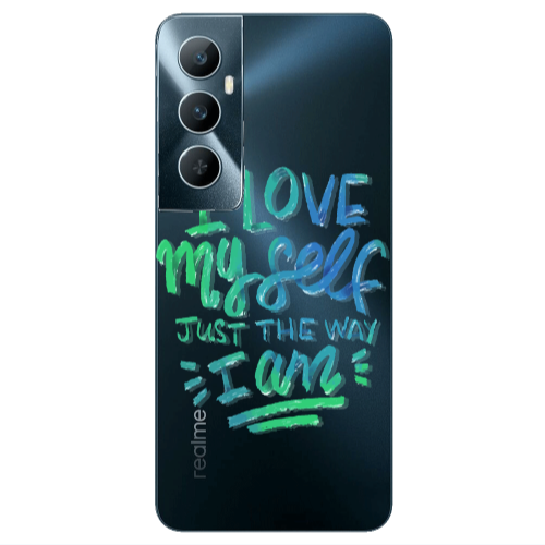 Realme C65 I Love My self Transparent Silicone TPU Θήκη