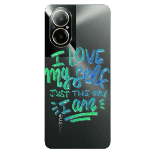 Realme C67 I Love My self Transparent Silicone TPU Θήκη