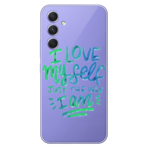 Samsung A56 I Love My self Transparent Silicone TPU Θήκη