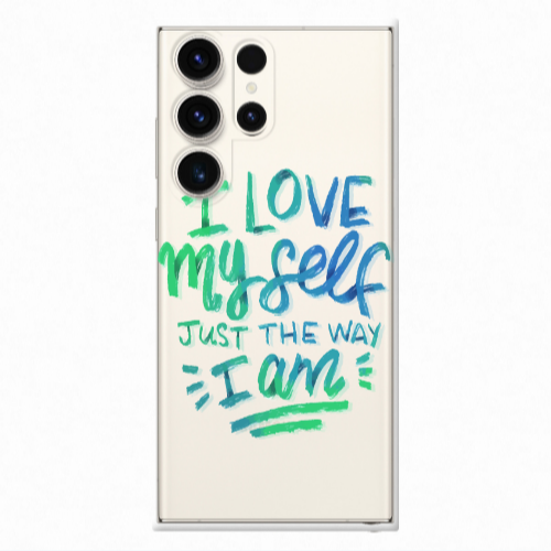 Samsung S25 Ultra I Love My self Transparent Silicone TPU Θήκη