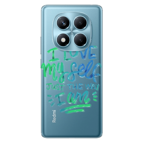 Xiaomi Redmi Note 14 Pro I Love My self Transparent Silicone TPU Θήκη