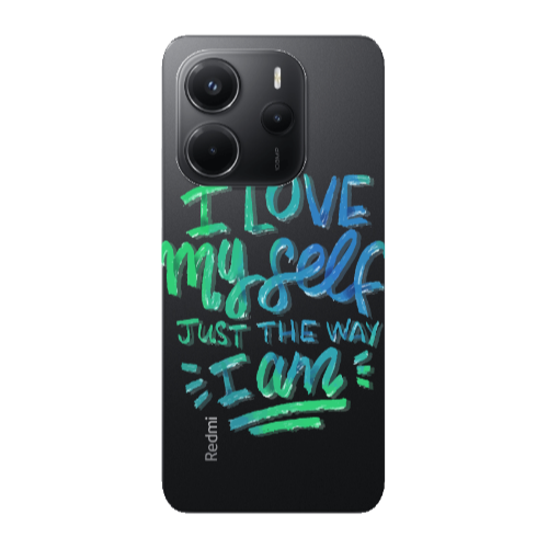 Xiaomi Redmi Note 14 I Love My self Transparent Silicone TPU Θήκη