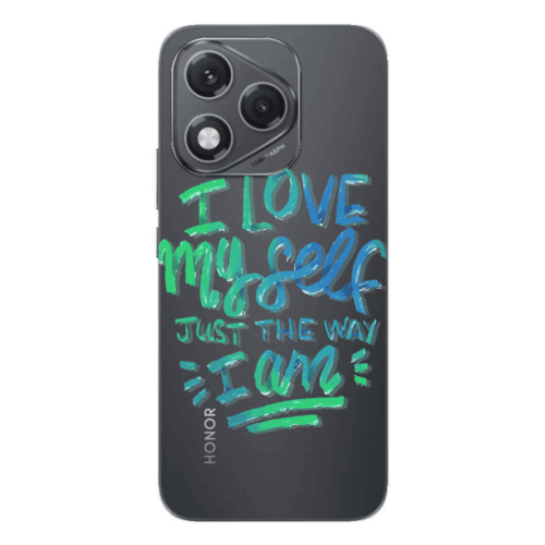 Honor 400 Lite I Love My self Transparent Silicone TPU Θήκη