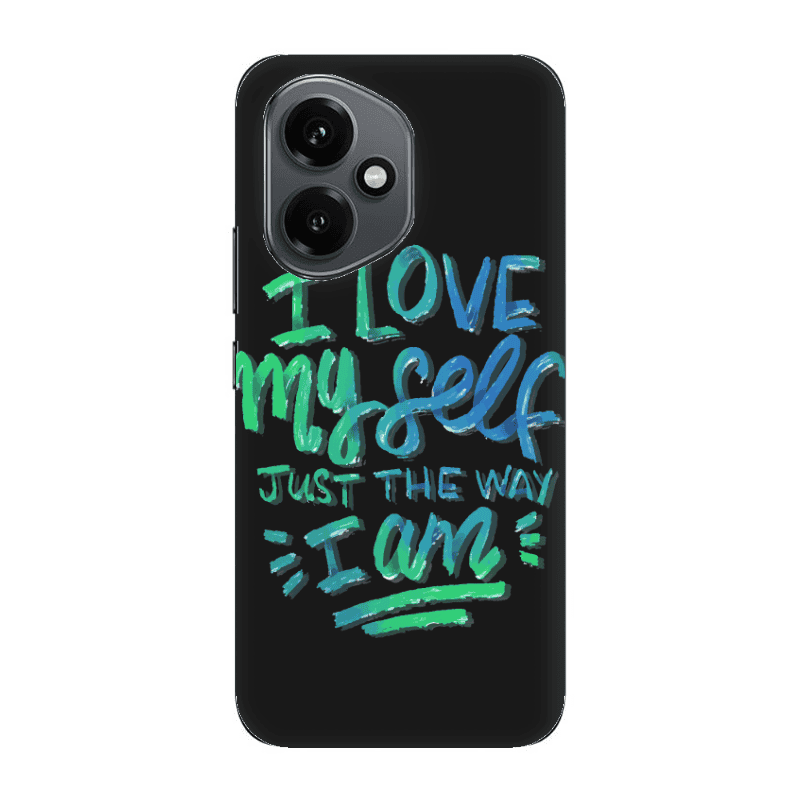 Honor Magic 400 I Love My self Black Colored Silicone TPU Θήκη