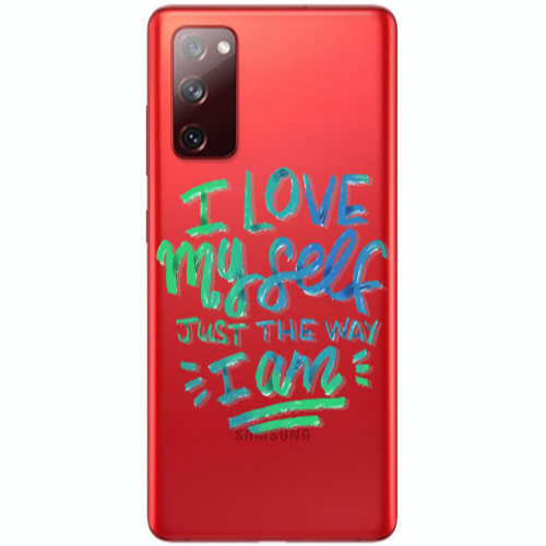 Samsung S20 FE I Love My self Transparent Silicone TPU Θήκη