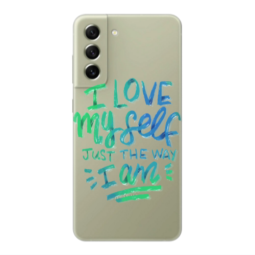Samsung S22 Plus I Love My self Transparent Silicone TPU Θήκη